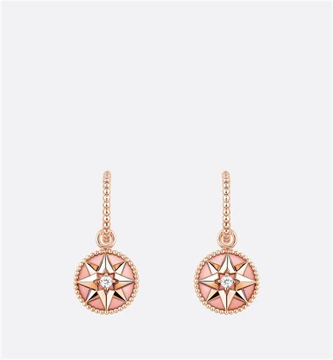 rose des vents dior|dior rose des vents earrings.